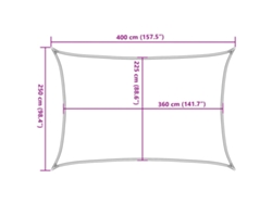 Maison Exclusive - Toldo De Vela Hdpe Naranja 160 G/m² 2,5x4 M