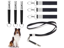 Silbato para perros con mango, 3 piezas, profesional, ajustable, GOKOCO