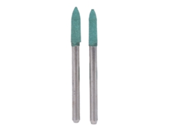 Kit de 100 cabezales de pulido de goma verde con cono de 3 mm para lijadora