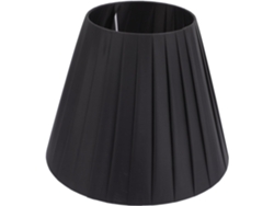 Lámpara de mesa plisada, accesorio decorativo, negra, luz suave y protección ocular, fácil de usar. SFUSHOS