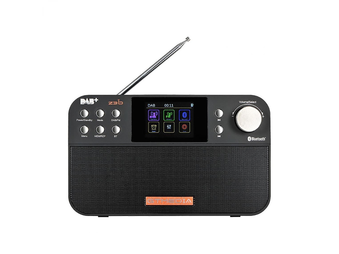 Radio FM DAB portátil, altavoz estéreo/RDS multibanda, con pantalla LCD, despertador, compatible con tarjetas SD/TF Gusshious