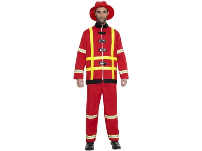 Disfraz de Hombre DISFRAZZES Bombero Rojo (Talla: M/L)