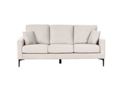 Sofá Beliani Gavle de 3 plazas en poliéster beige 183x78x83