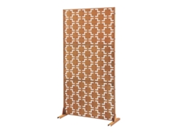 Tabique divisorio de acero Basciano 180x90cm marrón óxido Casa.pro