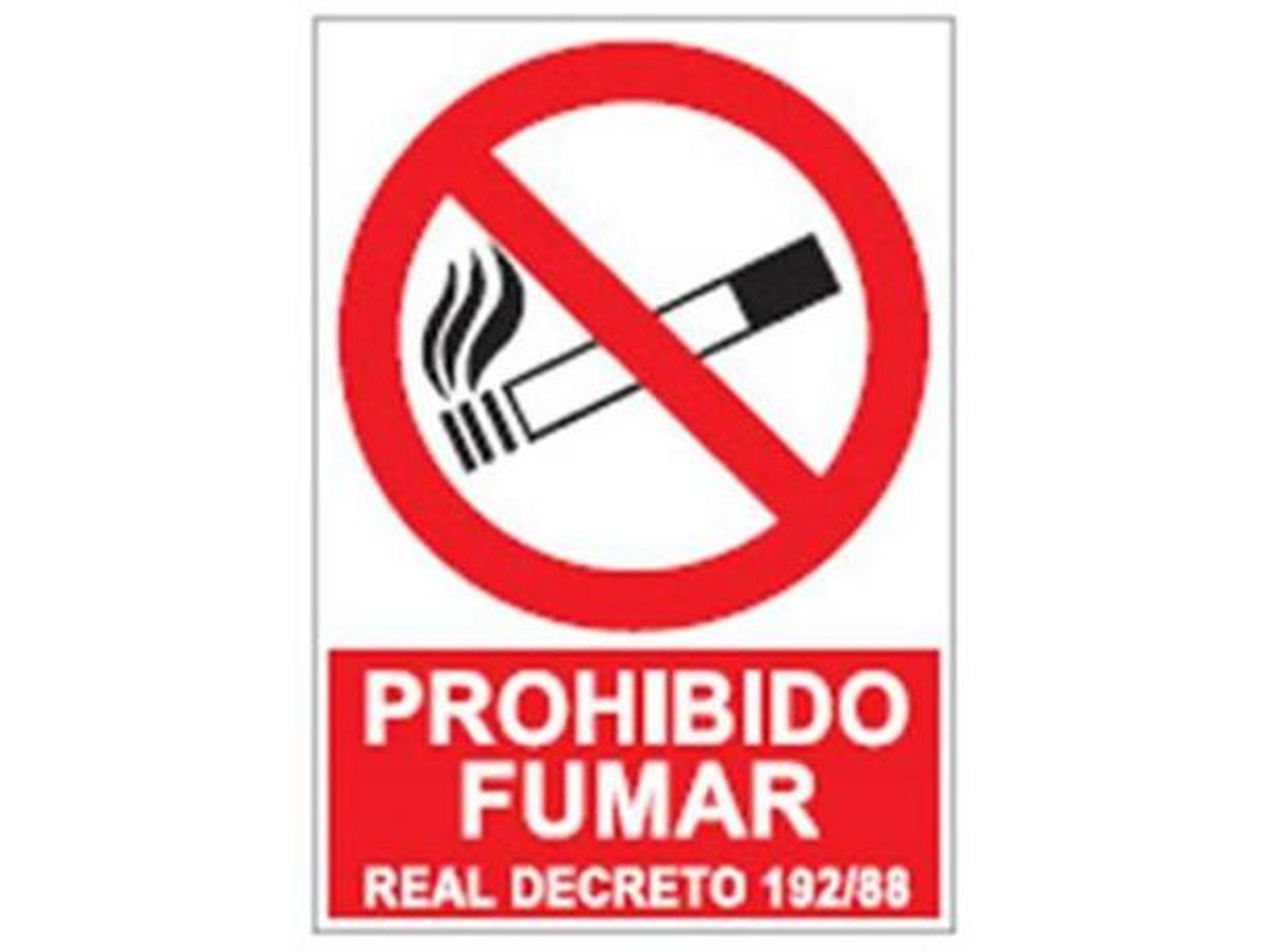 Cartel 29,7x21 cm prohibido fumar 3008