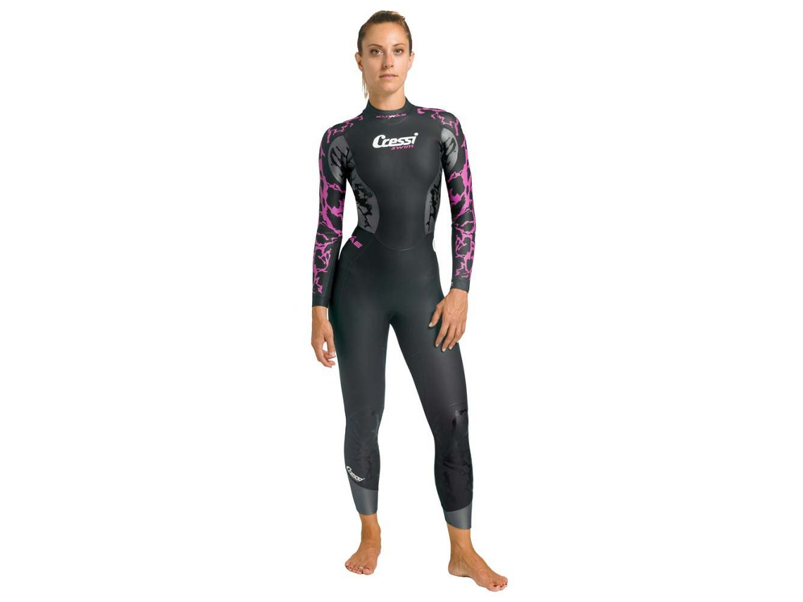 Traje com Zíper Nas Costas Kuwae 2-3-4 Mm Preto Scressi
