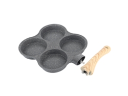 Sartén Antiadherente De 4 Agujeros Para Tortillas Y Tortitas, Compatible Con Cocinas De Gas E Inducción.