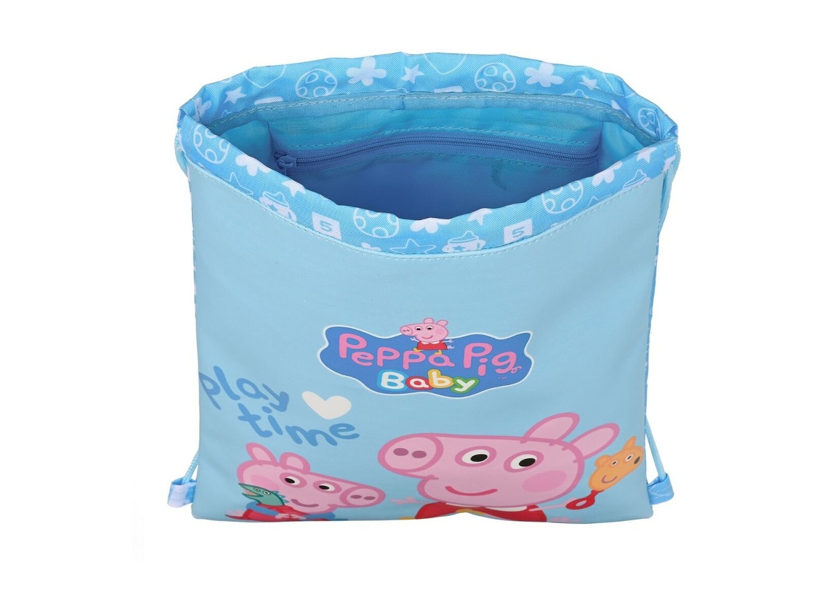 Mochila de Bolsas Con Cordones Peppa Pig Bebé 26 x 34 x 1 cm