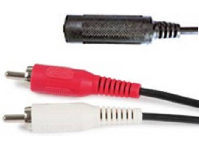 Cable Audio FONESTAR AA-438 (0.15m - Jack 6.3- 2 RCA - Macho-Hembra)