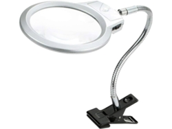 Lámpara De Escritorio Led Con Clip, Lupa Con Brazo Flexible Para Leer Y Trabajar.