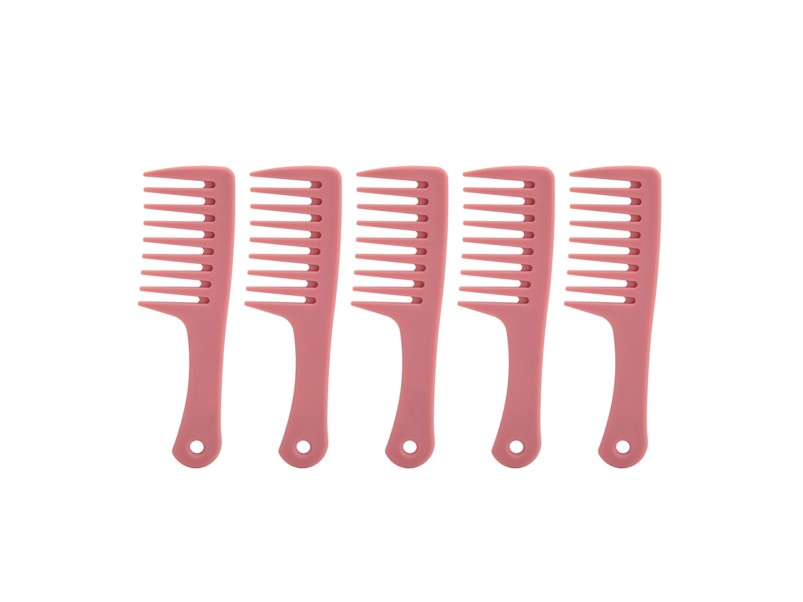 Vlrla-5pcs Anti Static Wide Tooth Cabelodressing Comb Conjunto