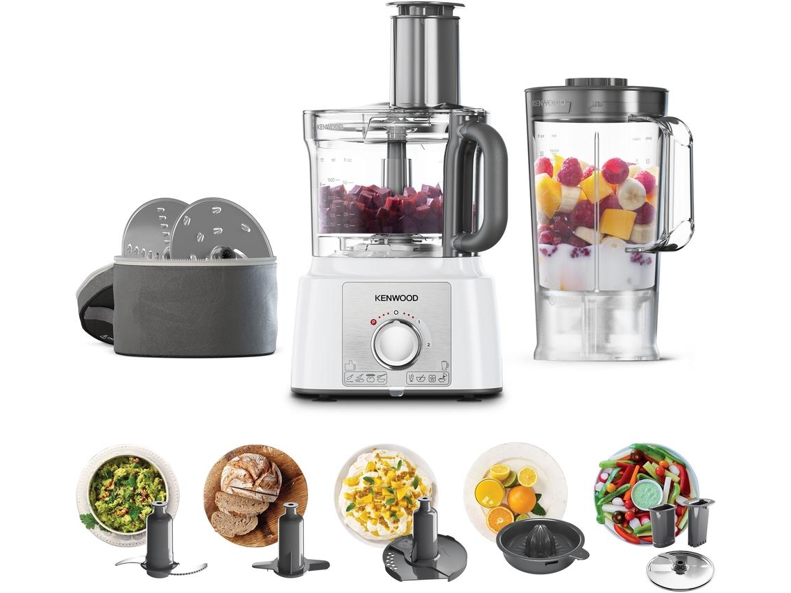 Procesador de Alimentos KENWOOD MultiPro Express FDP65.640WH (3 L - 1000 W - 11 accesorios)