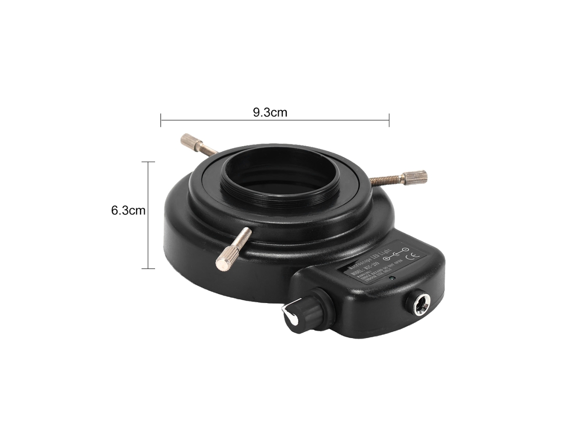 Anillo De Luz Led Para Microscopio Estereoscópico Con 144 Bombillas Y Regulador De Intensidad Ajustable.