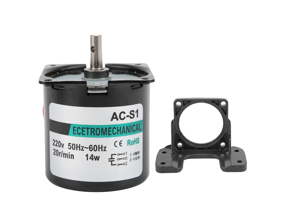 Motor Síncrono Ac 14w Iman Permanente 20rpm/min Eixo Central Bracket Xd60ktyz Ac220v