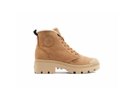 Botas de Mujer PALLADIUM Pallabase Zip Wl Piel Amarillo (40)