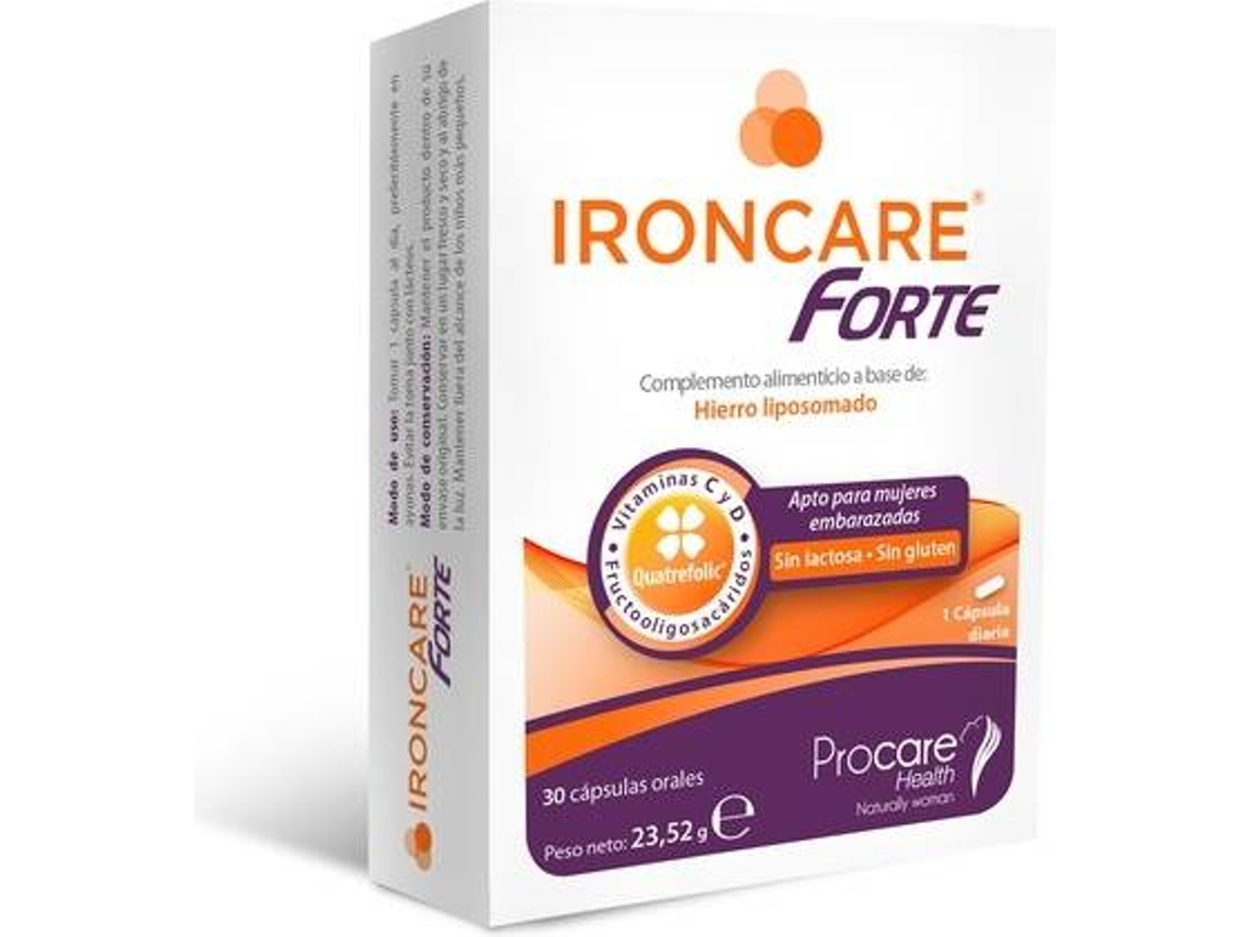 Complemento Alimentar PROCARE HEALTH Ironcare Forte (30 cápsulas)