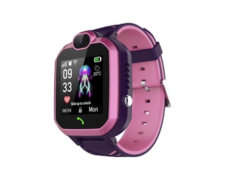 Smartwatch Teléfono Infantil Posicionamiento GPS Bidireccional Pantalla Táctil 1 Monitor HD Anti-Perdida De 44 Pulgadas Rosa