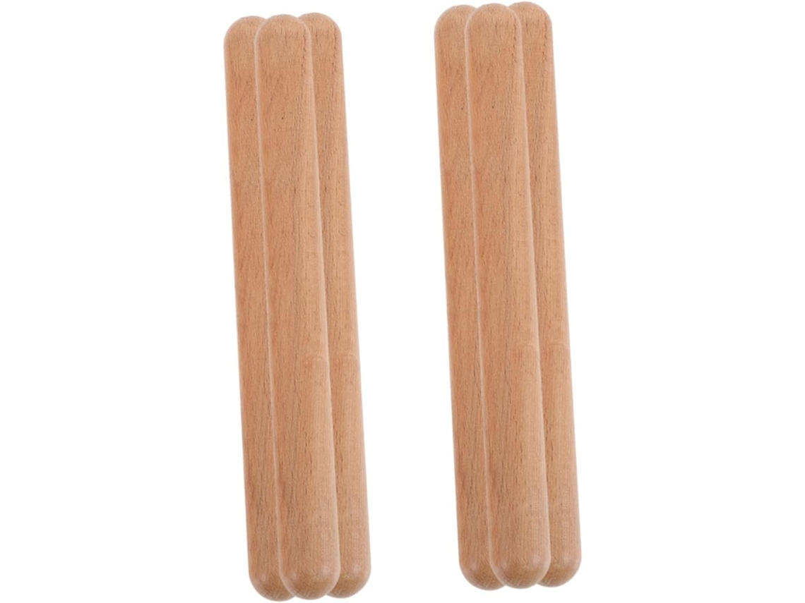 6 Piezas De Baquetas Musicales De Madera Para Niños Y Niñas