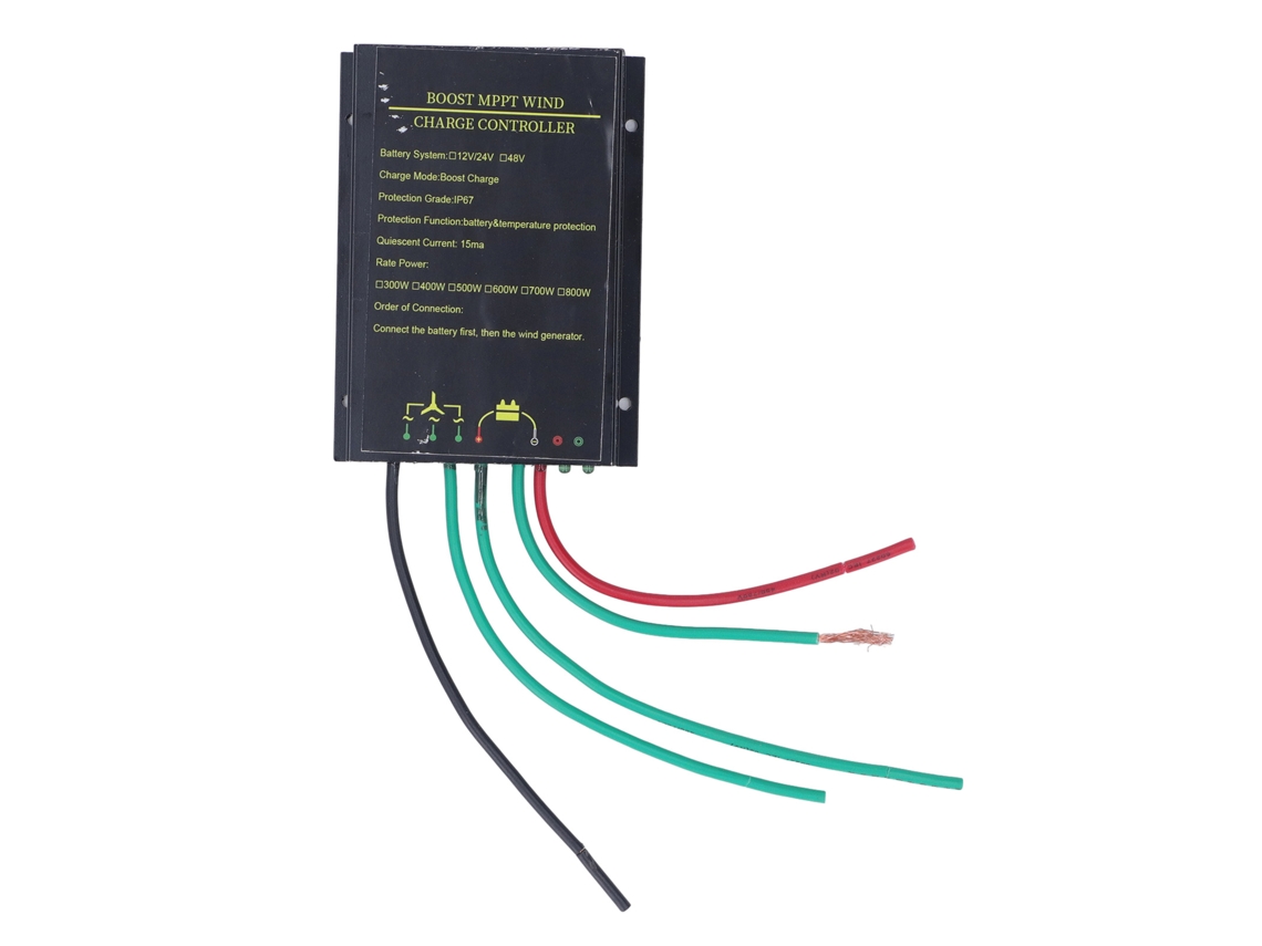 Controlador De Carga Mppt Impermeable Para Turbinas Eólicas De 12 V Y 24 V De 300-800 W Con Protección Completa.