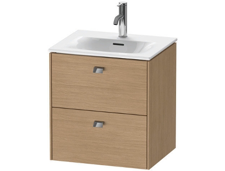 Mueble DURAVIT Brioso bajo lavabo suspendido 52,0 x 41,9 cm con 2 cajones incl. recorte de sifón y delantal para lavabo Viu 234453