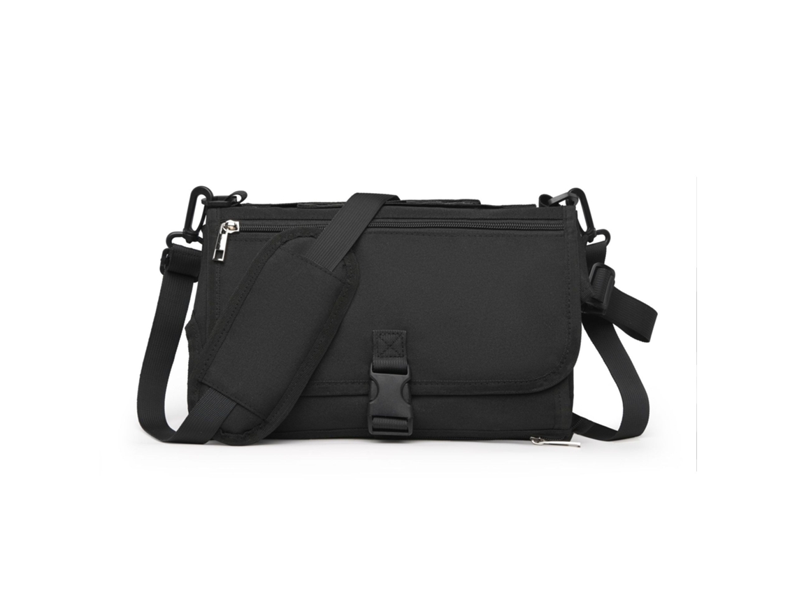 Bolsa de pañales portátil para bebé Negro SIURN