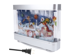 2026-lámpara De Mesa Led Para Navidad Con Efectos Dinámicos, Papá Noel Y Reno, Decoración De Acuario Y Escritorio