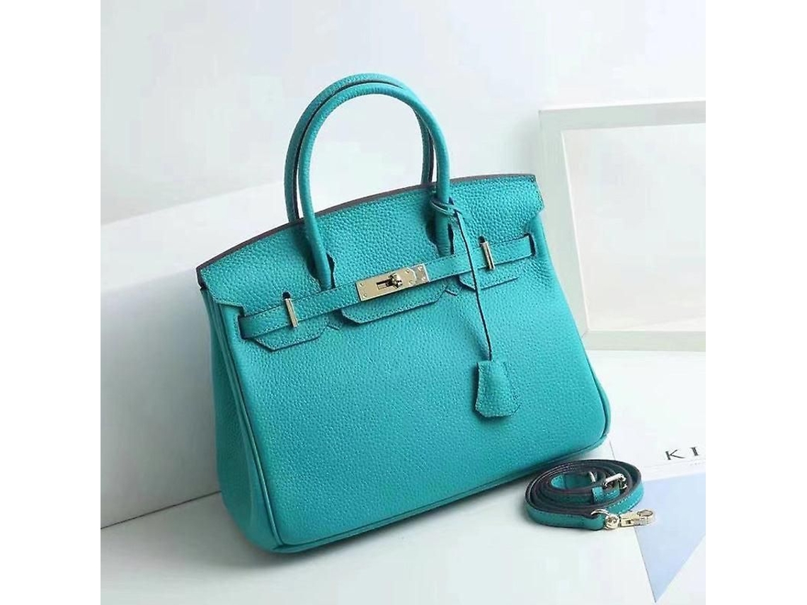 2026-bolso De Cuero De Primera Capa Para Damas Birkin Kelly Tote Commuter Cruzado Tamaño Mediano Lychee Textura Suave