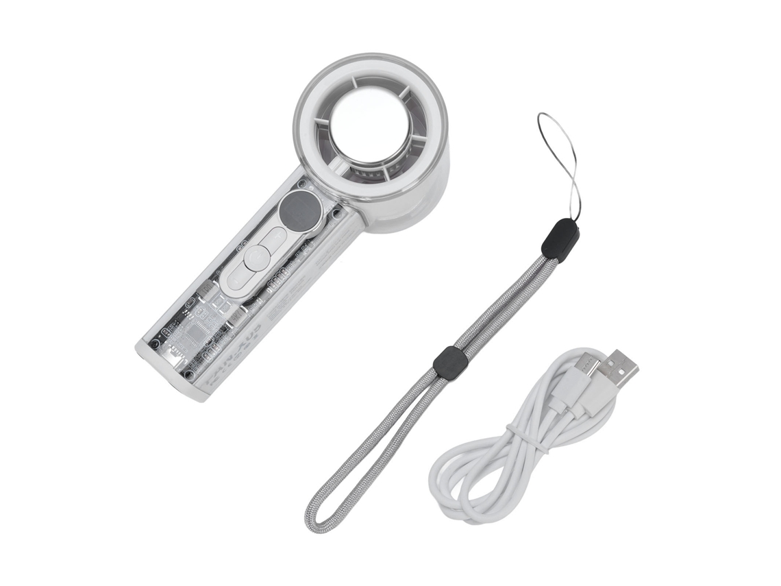 Ventilador Portátil Con Sistema De Refrigeración Por Hielo, Recargable Por Usb, 100 Velocidades, 13000 Rpm.