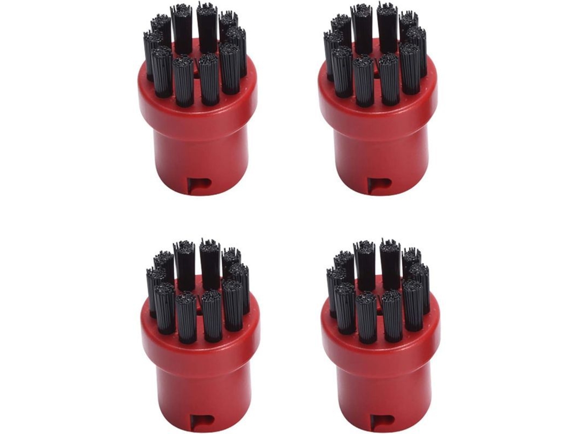 2026-4 Cepillos De Limpieza Redondos De Repuesto Para Karcher Sc1 Sc2 Sc3 Sc4 Sc5 Sc7 (rojo)