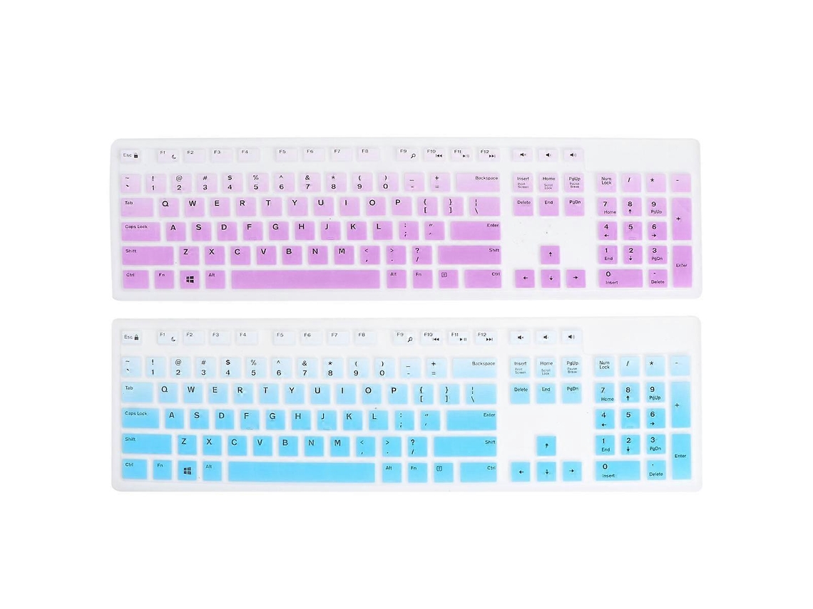 2 fundas de silicona para teclado de escritorio y portátil Everley891