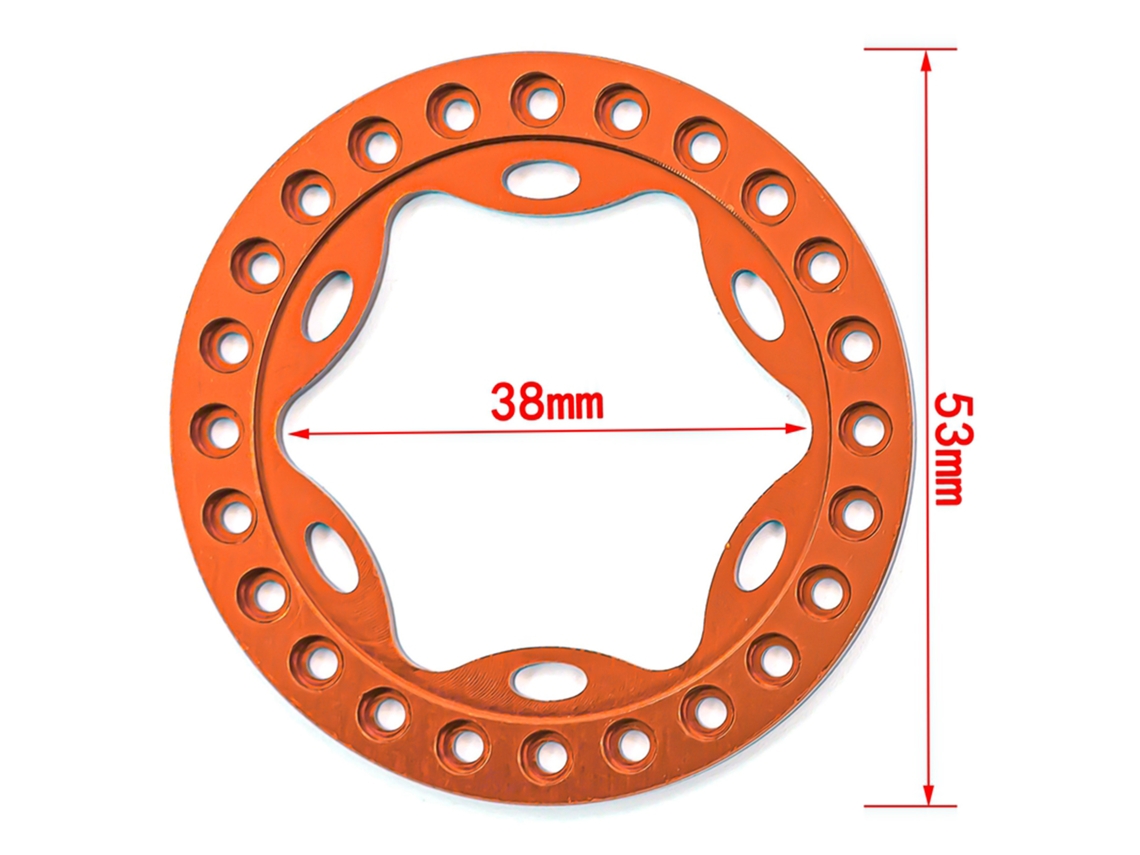 Ymsl Anillo De Reemplazo Para Ruedas Rc Beadlock 4pcs Compatible Con Coches Rc 1/10 Trx4 Scx10 90046 90047 Ruedas 1.9in Hxl