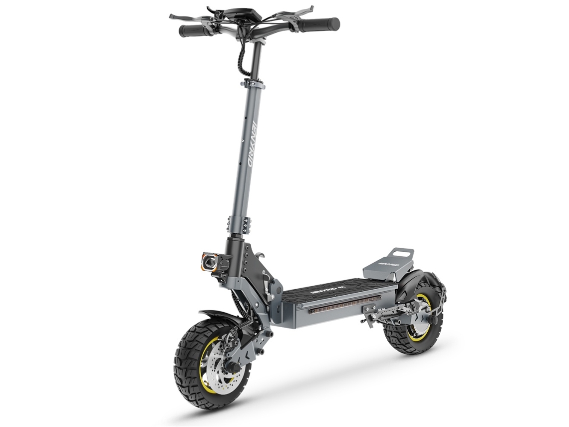 Patinete eléctrico plegable Ienyrid S1, 700 W, 48 V, 15 Ah, 10 pulgadas, velocidad máxima de 45 km/h, alcance máximo de 40 km, pantalla a color, frenos de disco dobles.