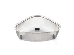 Cesta De Drenaje Triangular De Acero Inoxidable Para Fregadero De Cocina Con Malla Fina Para Residuos De Alimentos.