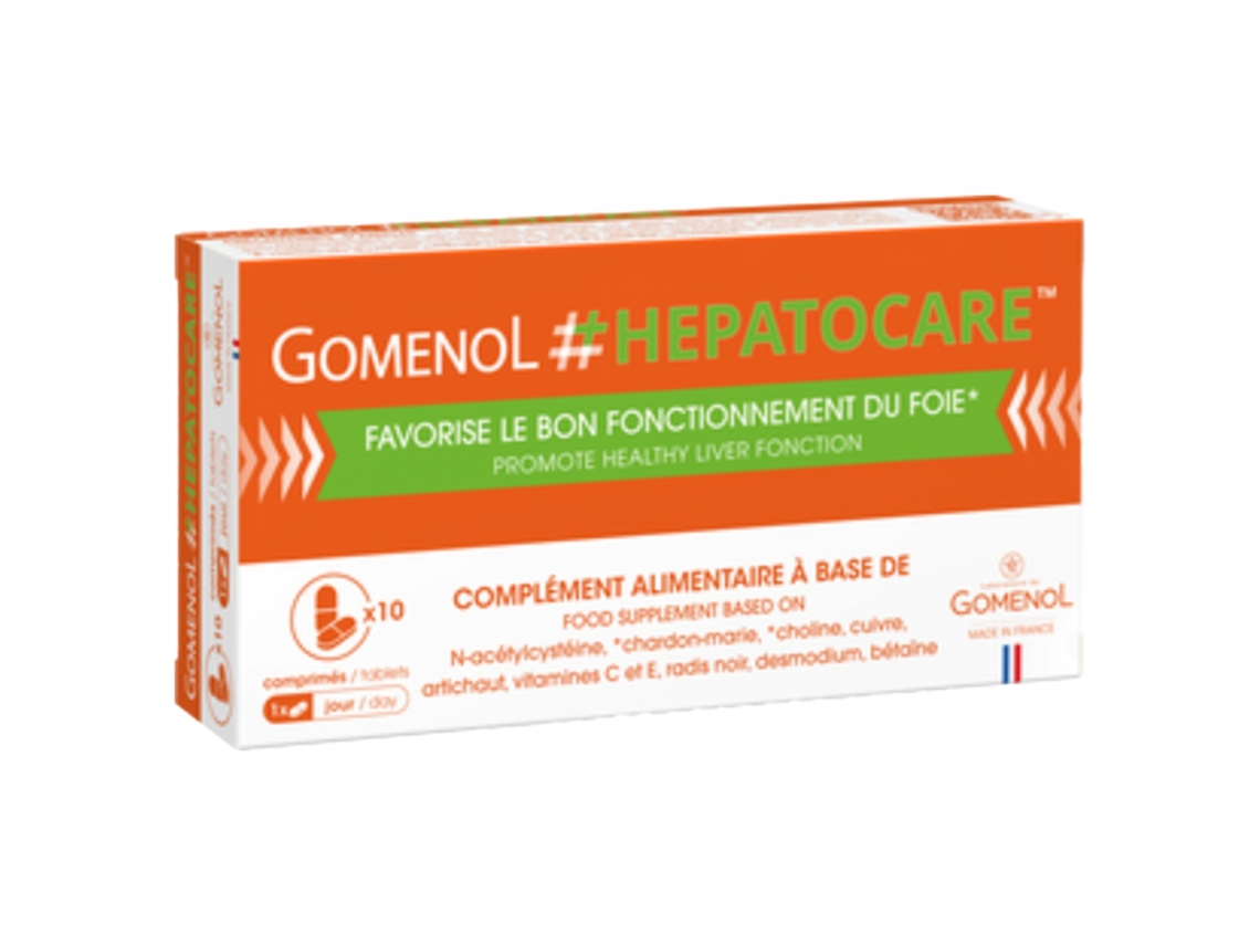 Laboratorio de Gomenol Hepatocare 10 Comprimidos LABORATOIRE DU GOMENOL
