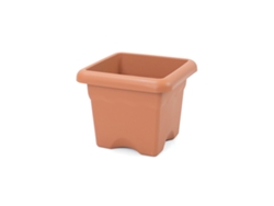 PLASTIKEN 7733 - Maceta Cuadrada Colección TERRA Medida 33 cm 14L Terracota