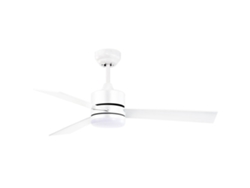 Ventilador DC KILIM blanco LED CCT regulable mando distancia INTERLUSA