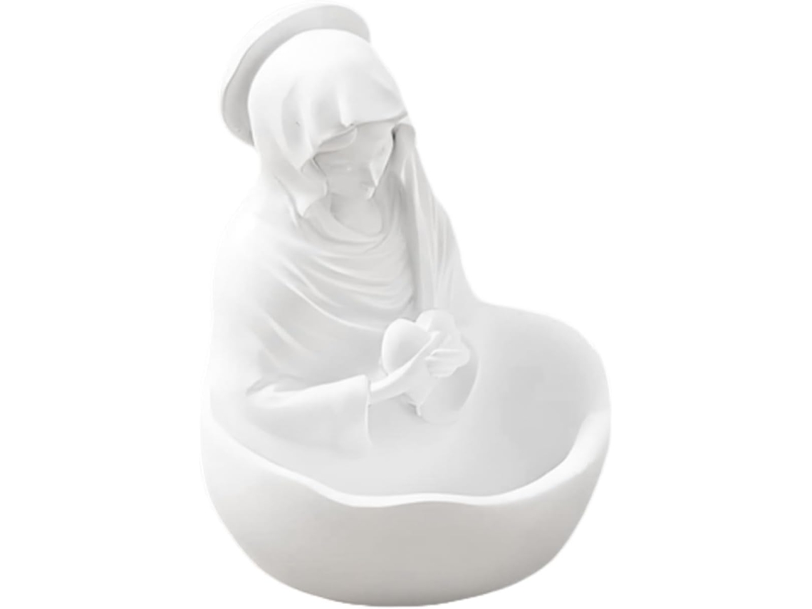 Estatua De La Virgen Mar A Elegante Escultura Para Portar El Rosario Figura Religiosa Bendita Bautizo Navidad Repisa