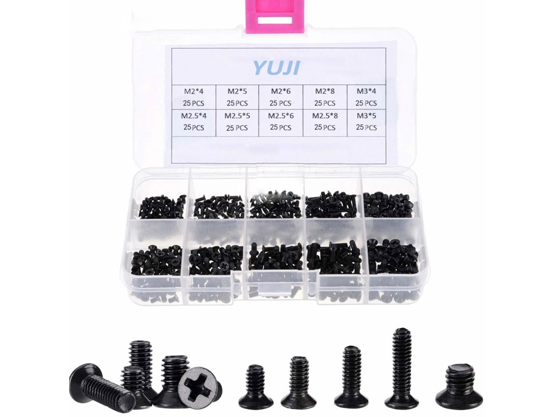 Kit de tornillos MDUG (250 piezas) para la reparación de ordenadores y portátiles.