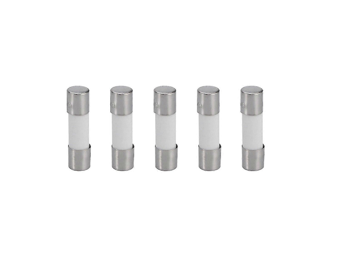 10 Piezas Fusible Cerámico Lentamente Fundible 5x20mm T6.3a 250v Como Se Muestra