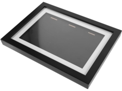 Marco Para Medallas De Maratón, Vitrina De Pared Negra, Tamaño A4 (33 X 24,5 Cm), 3 Cajas De Exhibición.