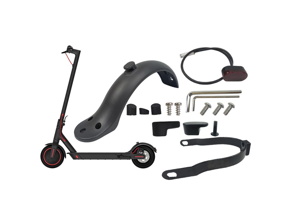 Paragolpes Trasero Compatible Con Xiaomi M365 1s Essential Pro Pro2 Patinete Eléctrico Kit Completo Con Soporte Y Funda Protectora