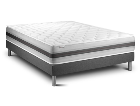 Conjunto de Somier + Colchón VITALIT Vitalspring Recover (135x190 cm - Espuma Viscoelástica y Muelles Ensacados)