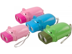 Juego De 4 Linternas Portátiles De Manivela Fabricadas En Plástico Resistente.