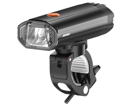 Luz de bicicleta Linterna LED Faro de bicicleta Usb recargable Sin brillo Faro de bicicleta Fuente de alimentación M-Negro ENZONS