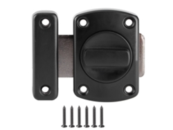 Cerradura De Perno Tamaño L De Aleación De Zinc Negro Para Puerta Corredera De Armario/cajón