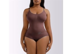 2026-heyshape Bodysuit De Compresión Para Mujer Con Cremallera Sin Costuras Color Negro, Piel Y Marrón
