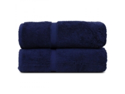 JILLIOPER Juego de 2 toallas de baño de algodón 700 GSM, toalla absorbente, azul