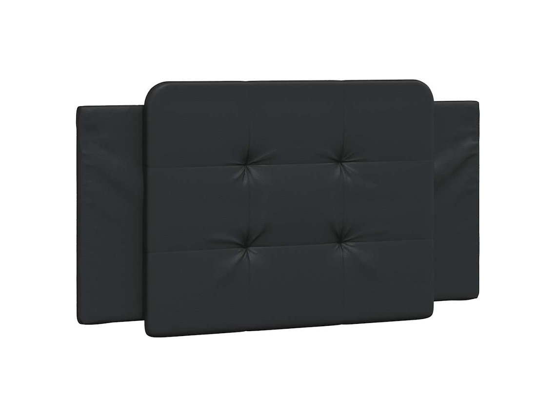 Maison Exclusive - Cojín Para Cabecero Zadar Negro, 100 Cm, Piel Sintética
