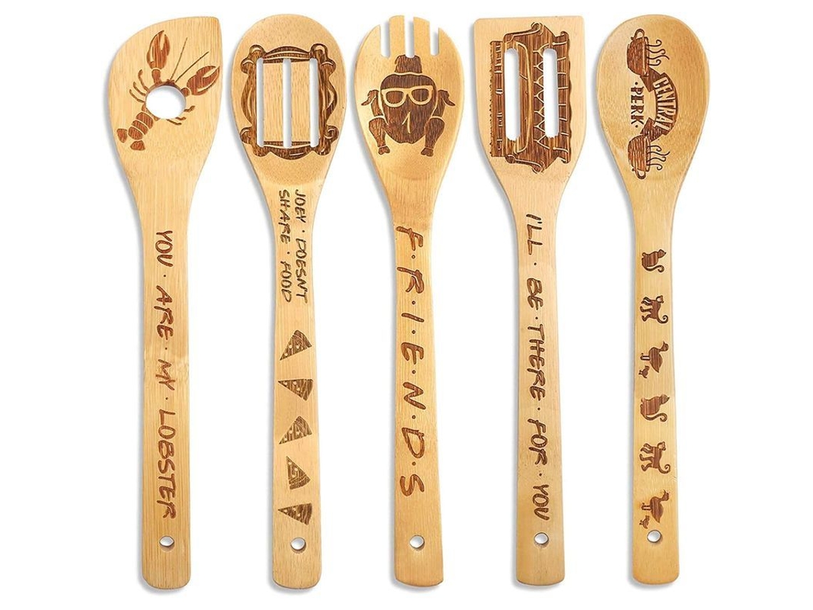 Regalos De Pesadilla Antes De Navidad - Juego De 5 Cucharas De Madera Con El Diseño De Jack Skellington