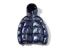 2026-chaqueta De Invierno Para Hombre Con Capucha Cremallera Completa Espesura Abrigo De Plumón Algodón Caliente 3xl Azul Real